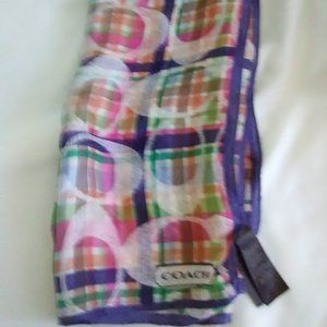 Coach Daisy Madras Silk Scarf